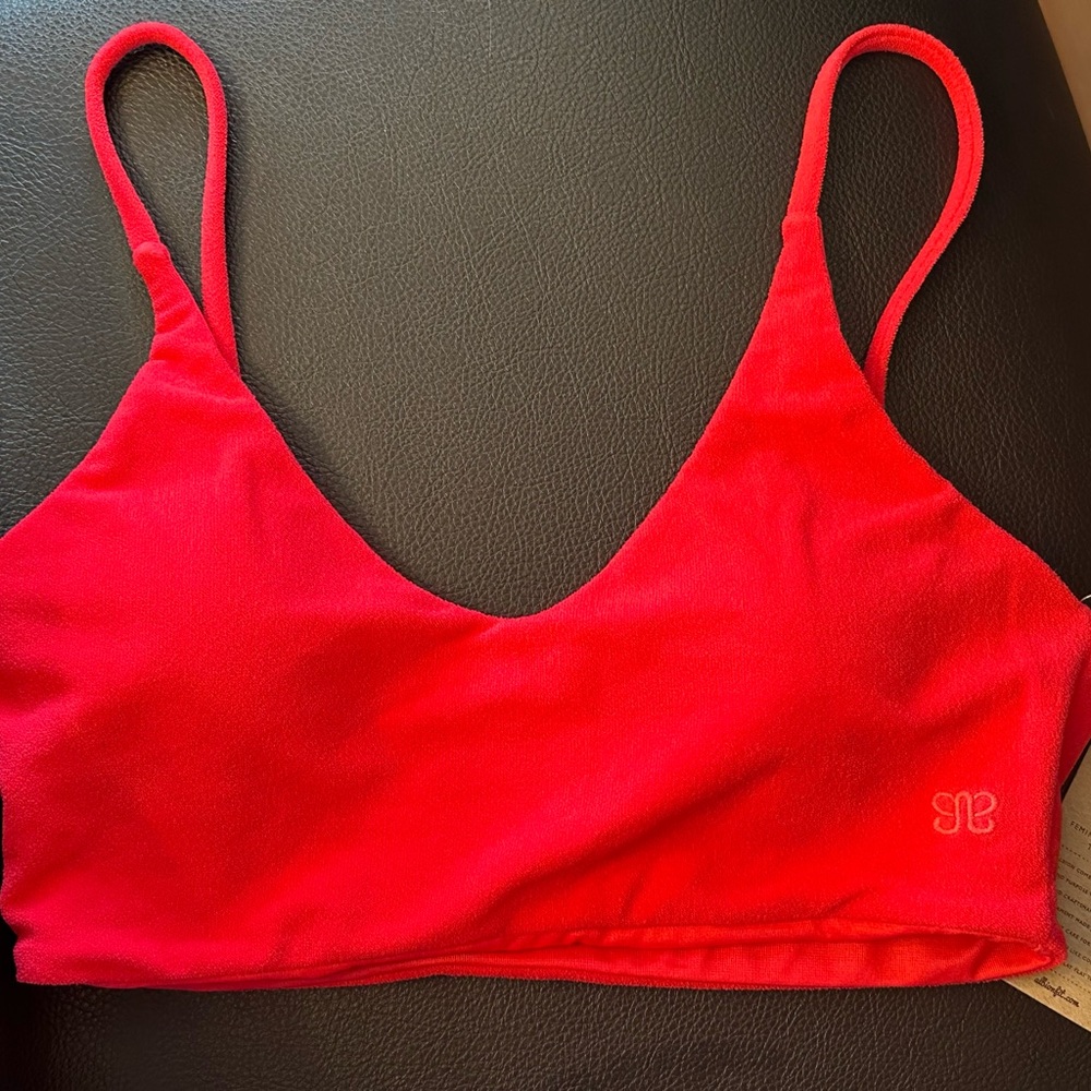 Albion Rise Bikini Top in Pink Glow